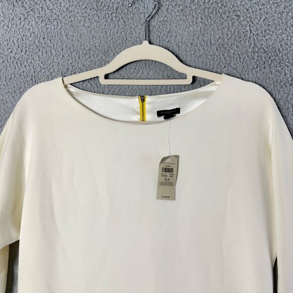 Ann Taylor Dress XS Womens Colorblock Sheath Dress Yellow Accent Back Zipper NEW - Picture 5 of 15